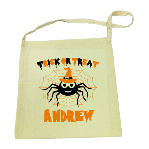 Halloween Spider Calico Tote Bag