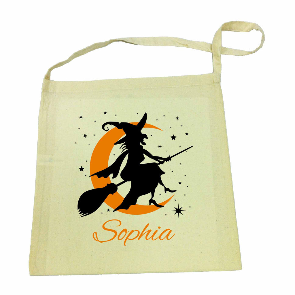 Halloween Witch Calico Tote Bag