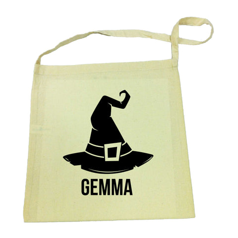 Halloween Witch Hat Calico Tote Bag