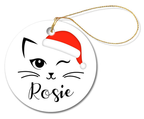 Rosie Round Porcelain Ornament