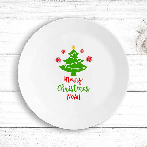 Christmas Tree Kids Plate