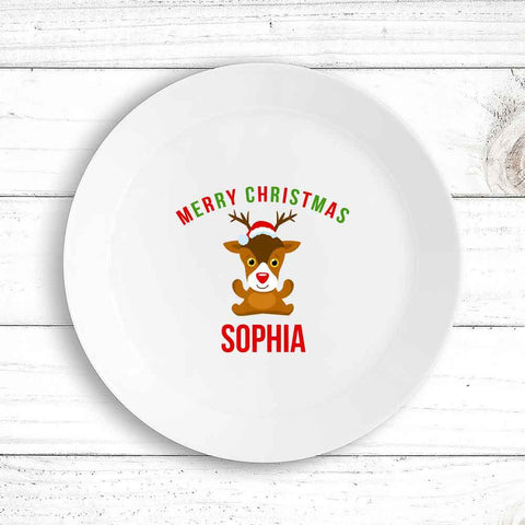 Cute Reindeer Kids Plate