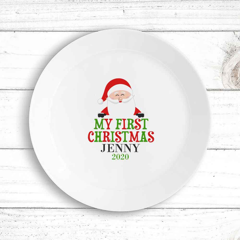 My First  Christmas Kids Plate