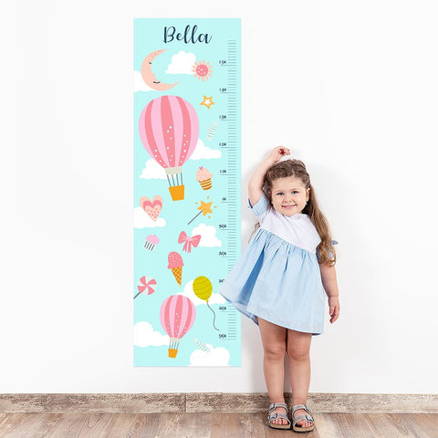 Balloons Wall Decal Height Chart