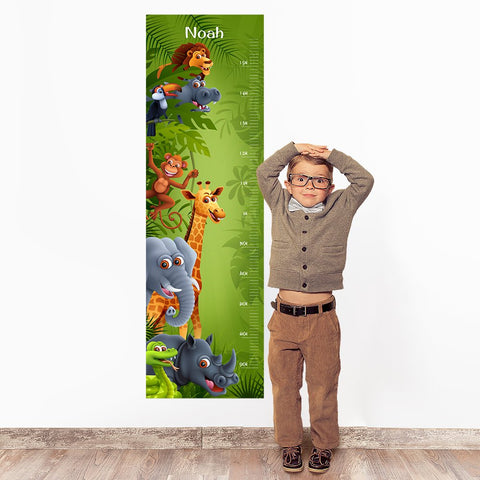 Jungle Wall Decal Height Chart