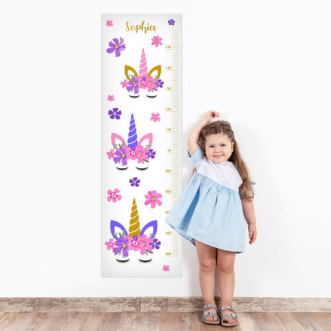 Unicorn Wall Decal Height Chart