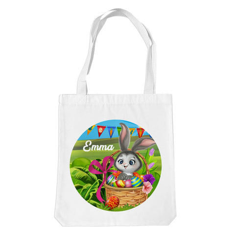 Easter Bunny White Premium Tote Bag 'Temporary Out of Stock '