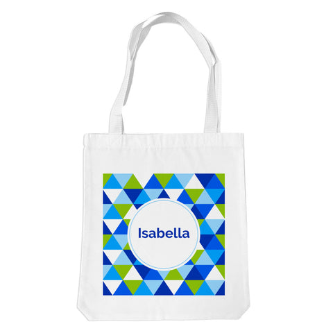 Geometric White Premium Tote Bag