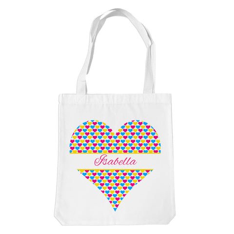 Heart White Premium Tote Bag