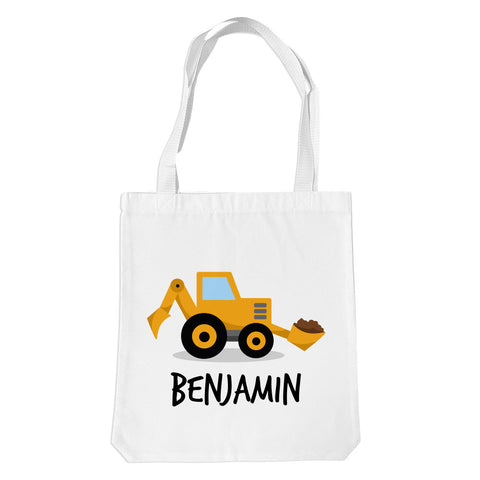 Yellow Digger White Premium Tote Bag