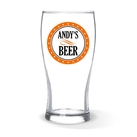 Circle Design  Standard Beer Glass