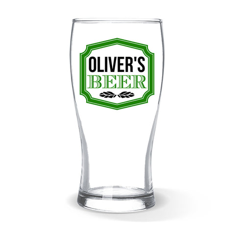 Sign Design Standard Beer Glass