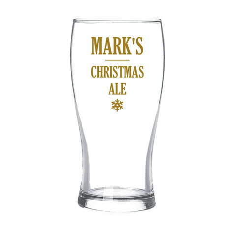 Christmas Ale Standard Beer Glass