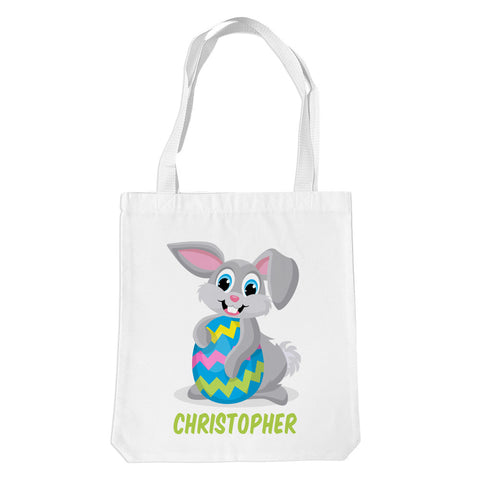 Grey Bunny White Premium Tote Bag