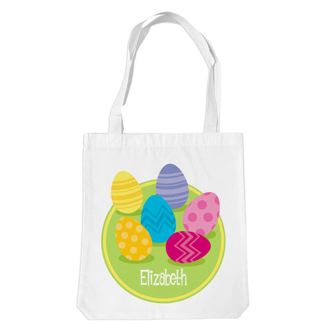 Easter Eggs White Premium Tote Bag