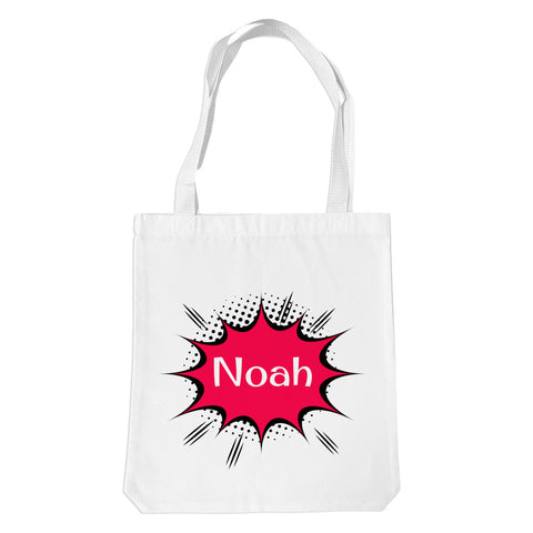 Comic White Premium Tote Bag