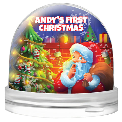 First Christmas Snow Globe