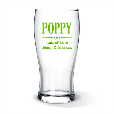 Poppy Standard Beer Glass