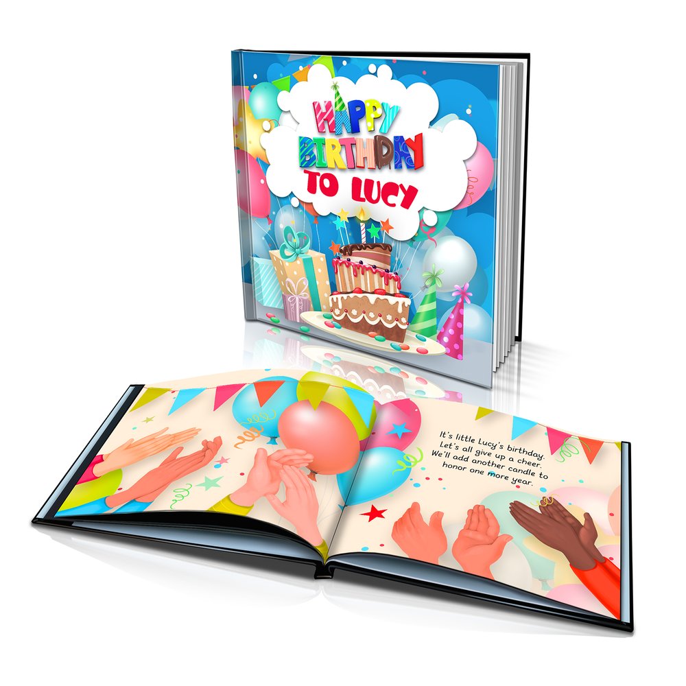 Happy Birthday Large Hard Cover Story Book