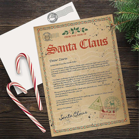 North Pole Santa Letter