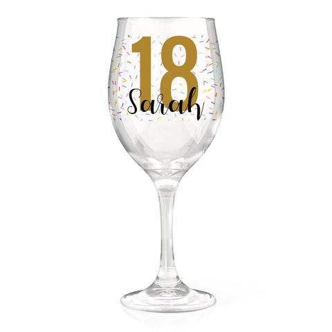 Sprinkles Wine Glass