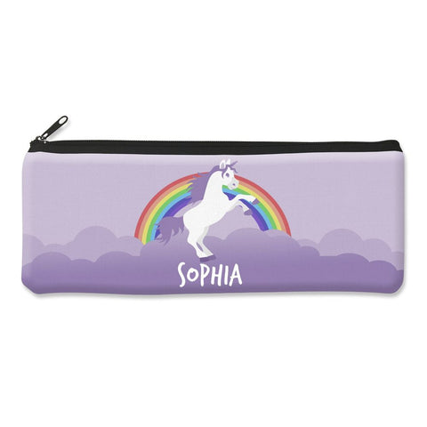 Purple Unicorn Pencil Case - Large