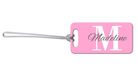 Pink Monogram Bag Tag