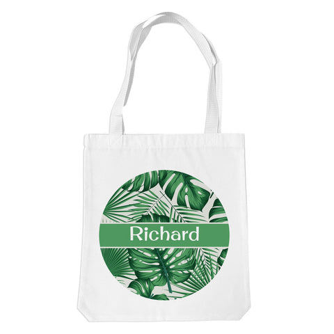 Leaves White Premium Tote Bag 'Temporary Out of Stock '