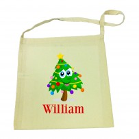 Christmas Calico Tote Bags