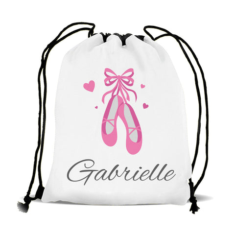 Ballet Shoes Drawstring Sports Bag