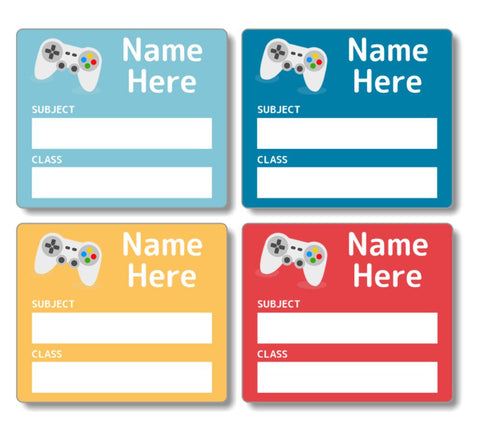 Gaming - School Book Label (Pack of 16)