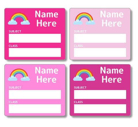 Rainbow - School Book Label (Pack of 16)