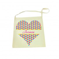 Heart Calico Tote Bag