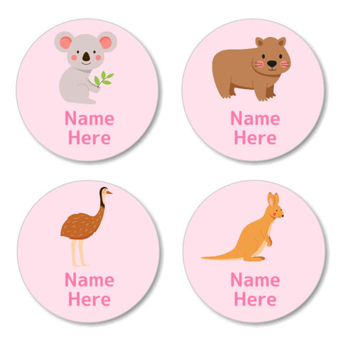 Aussie Animals Round Label (Pack of 30)