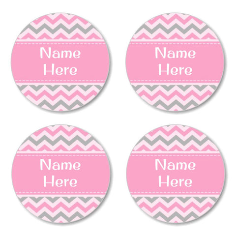 Chevron Round Label (Pack of 30)