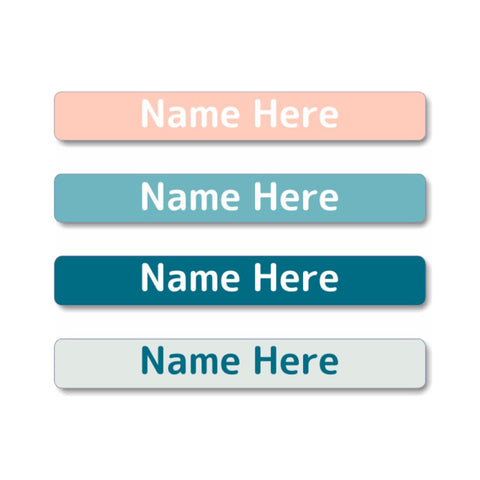 Coral Mini Name Labels (Pack of 40)