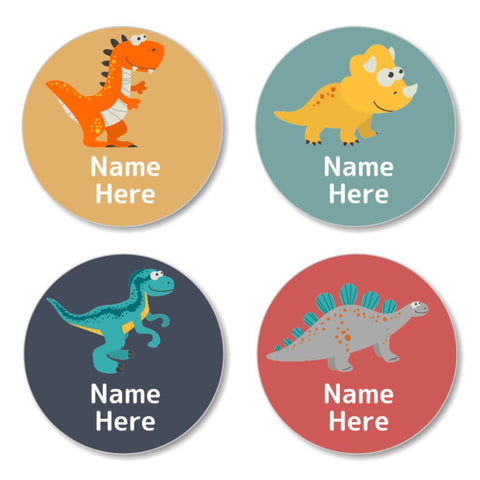 Dinosaur Round Label (Pack of 30)