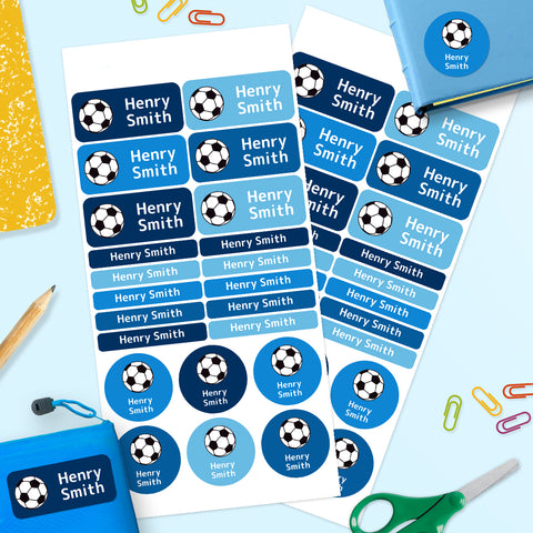 Soccer Ball -  Mixed Name Label Pack