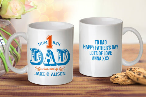 Number 1 Dad Mug