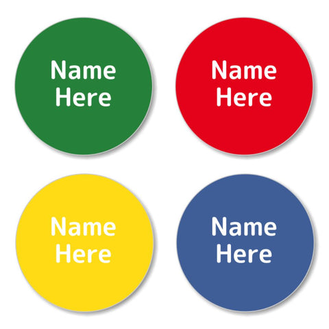 Multi Colour - Classic Round Label (Pack of 30)