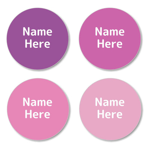 Multi Colour - Magenta Round Label (Pack of 30)