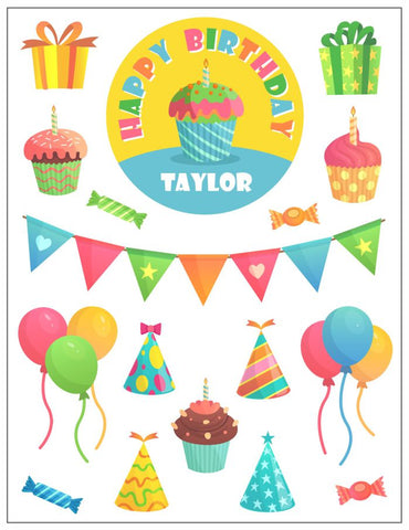 Pastel Birthday Sticker Pack