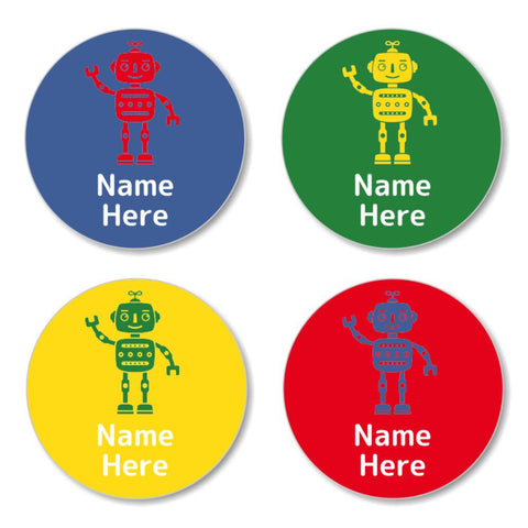 Robot Round Label (Pack of 30)