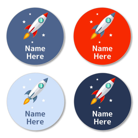 Rocket Round Label (Pack of 30)