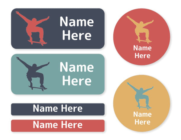 Skater -  Mixed Name Label Pack