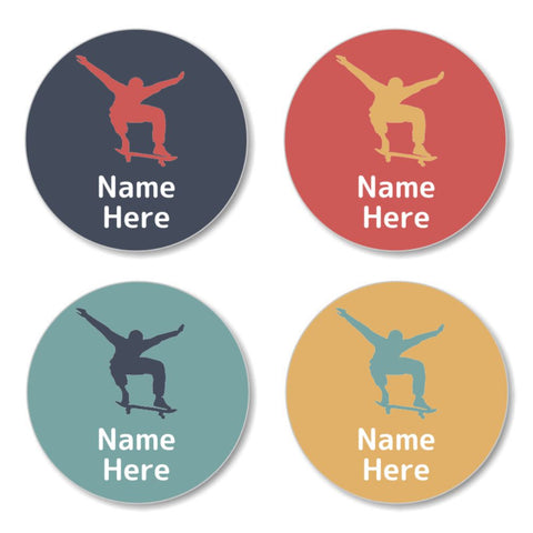 Skater Round Label (Pack of 30)