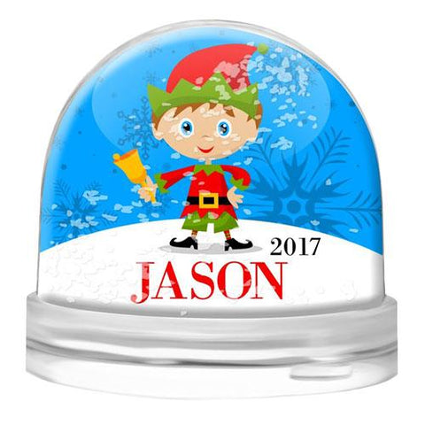 Elf Snow Globe