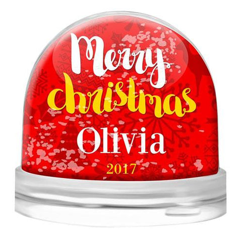 Merry Christmas Snow Globe