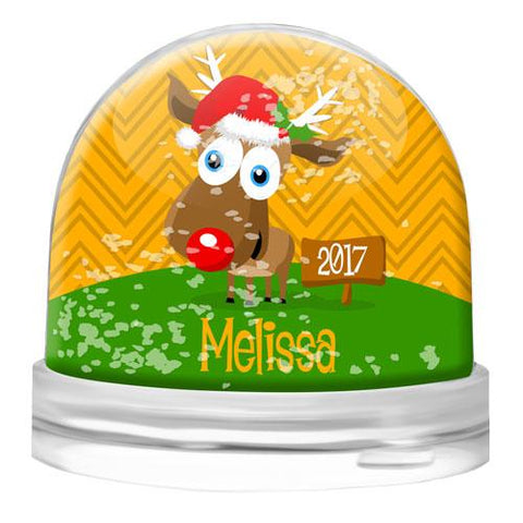 Reindeer Snow Globe