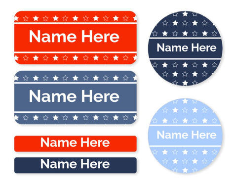 Star  -  Mixed Name Label Pack
